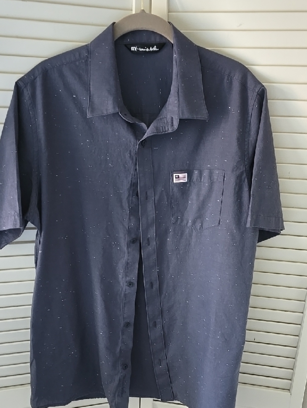 Travis Mathew Men's Short Sleeve Button-Up Shirt